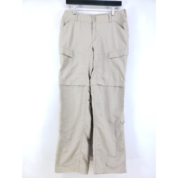 The North Face Convertible Pants Women's Size 8 Tan - Picture 1 of 9